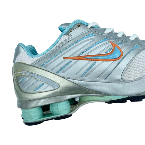 Nike Shox Go W Metallic Silver Blue Orange