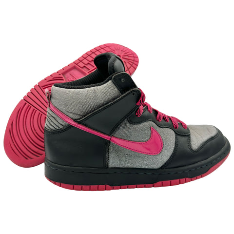 Nike Dunk High GS Pink Grey Canvas