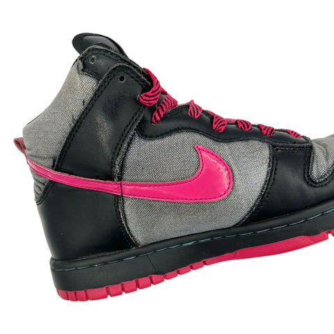 Nike Dunk High GS Pink Grey Canvas