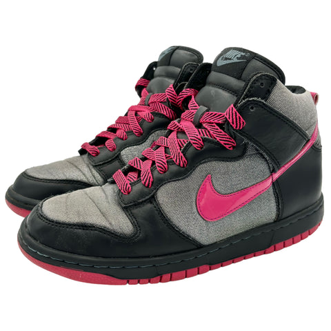 Nike Dunk High GS Pink Grey Canvas