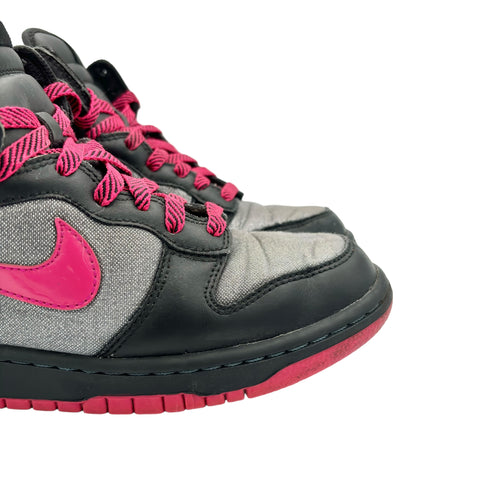 Nike Dunk High GS Pink Grey Canvas