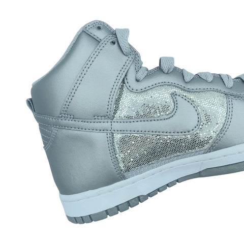 Nike Dunk High W Silver Glitter