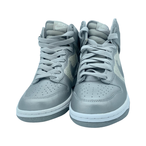 Nike silver sequin dunks high cheap tops